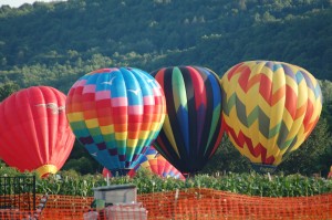 Hot air ballooning in the Pioneer Valley